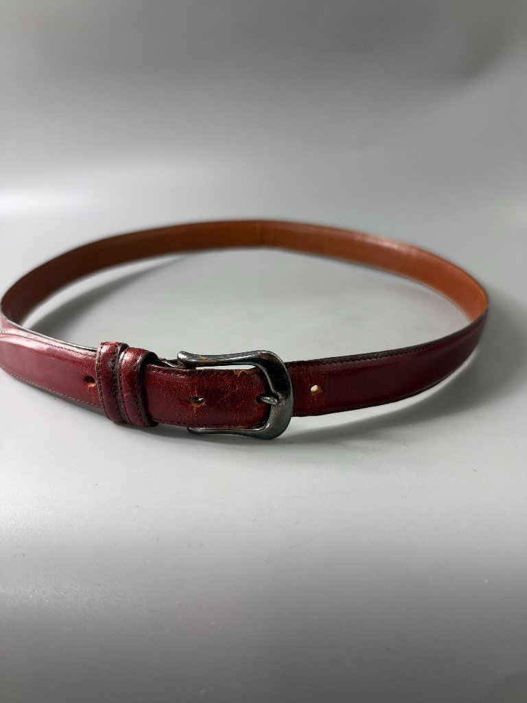 Authentic Vintage Coach 5900 Burgundy Leather Belt Size 3690